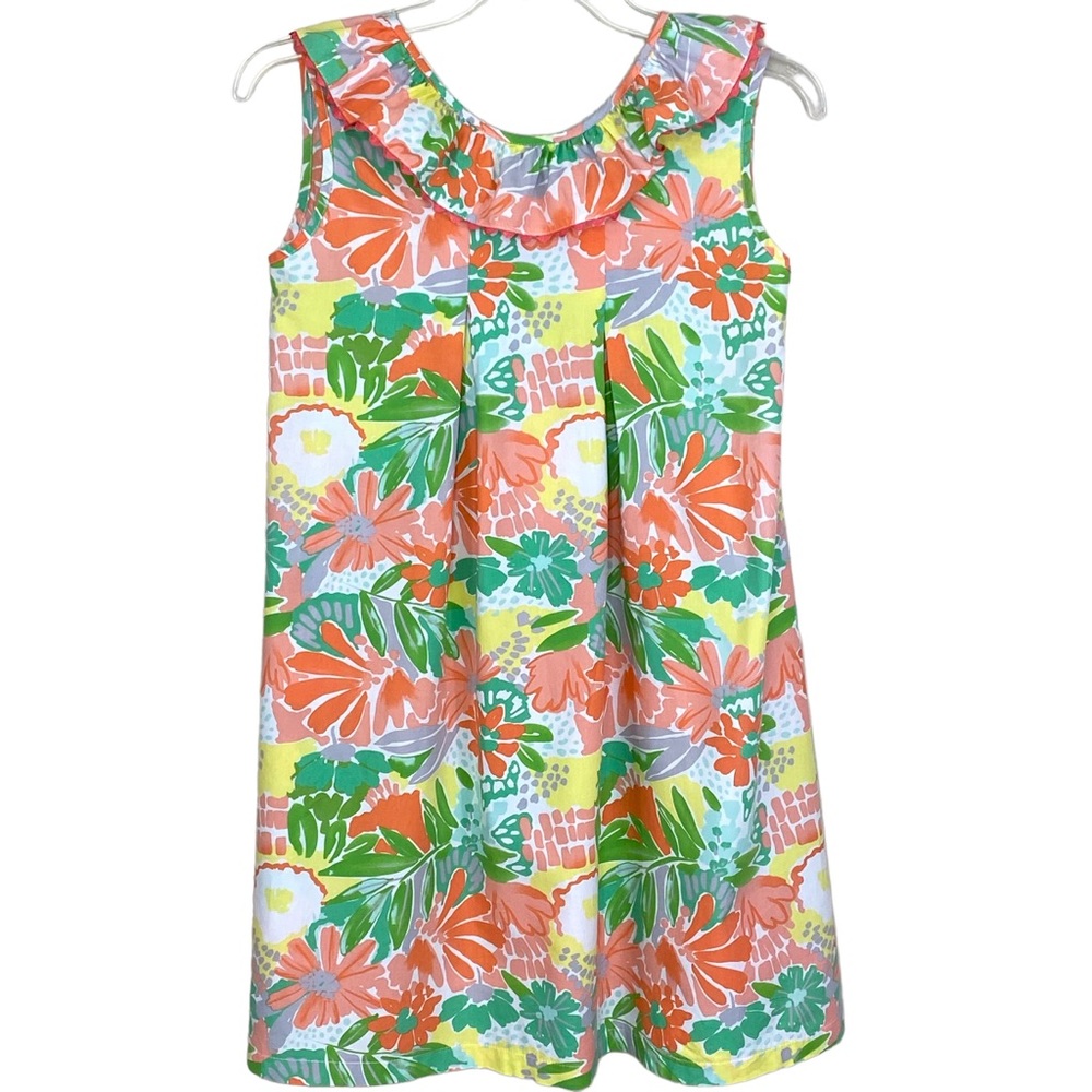 Sage & Lilly Flowy Floral Dress Size 12 Ruffle Bow Lightweight Unlined